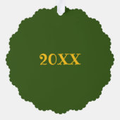 Merry Kerstpasteles Puerto Ricaanse bananenkoeken Ornament Kaart (Achterkant)