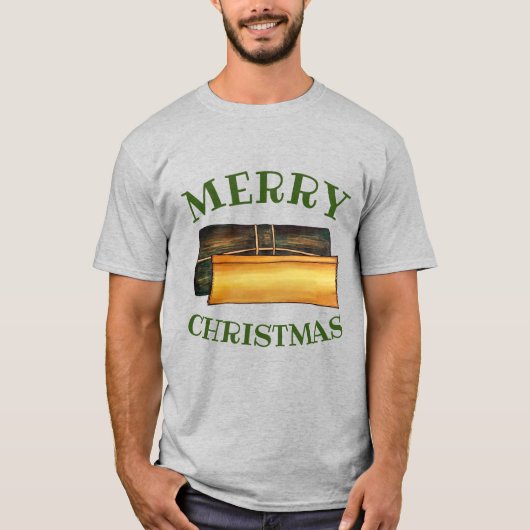 Merry Kerstpasteles Puerto Ricaanse bananenkoeken T-shirt (Voorkant)