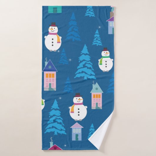 Merry Kerstpatroon Badhanddoek (Badhanddoek)