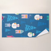 Merry Kerstpatroon Badhanddoek (Badhanddoek)
