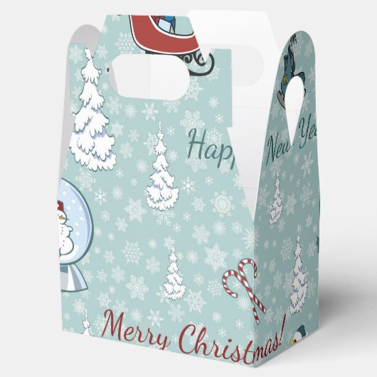 Merry-kerstpatroon Bedankdoosjes (Geopend)
