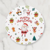 Merry Kerstpatroon Bedankjes Labels (Achterkant)