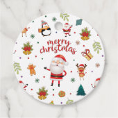 Merry Kerstpatroon Bedankjes Labels (Voorkant)