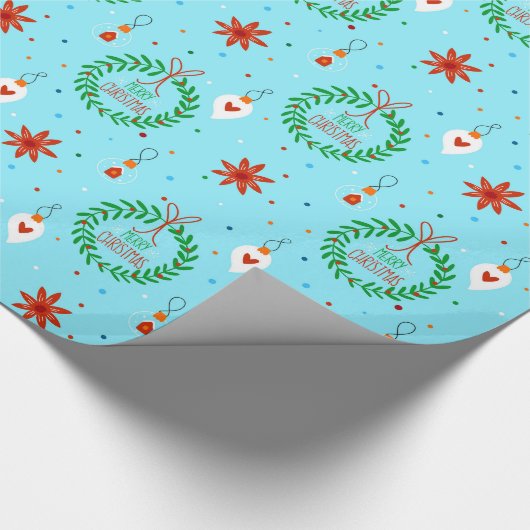 Merry Kerstpatroon Cadeaupapier (Hoek)