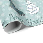 Merry-kerstpatroon Cadeaupapier (Rol Hoek)