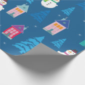 Merry Kerstpatroon Cadeaupapier (Hoek)