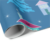 Merry Kerstpatroon Cadeaupapier (Rol Hoek)