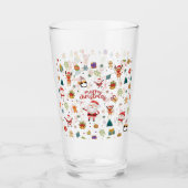 Merry Kerstpatroon Glas (Voorkant)