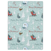 Merry-kerstpatroon Klembord (Achterkant)