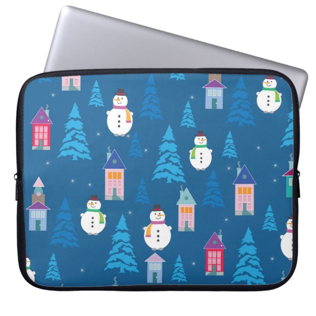 Merry Kerstpatroon Laptop Sleeve (Voorkant)