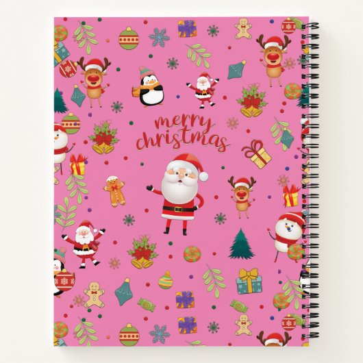 Merry Kerstpatroon Notitieboek (Achterkant)