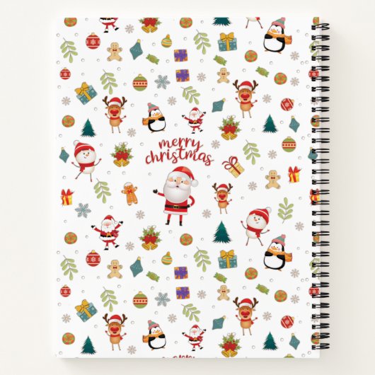 Merry Kerstpatroon Notitieboek (Achterkant)