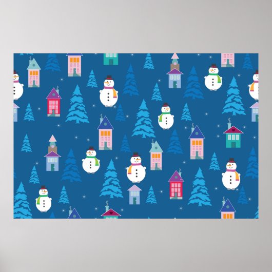 Merry Kerstpatroon Poster (Voorkant)