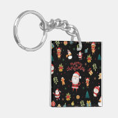 Merry Kerstpatroon Sleutelhanger (Voorkant Links)