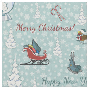 Merry-kerstpatroon Stof