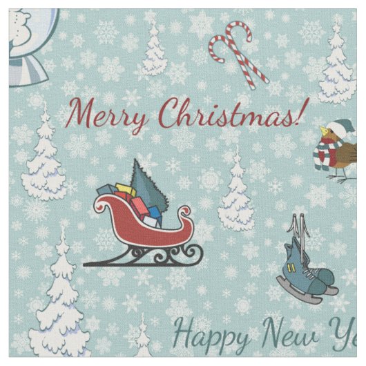 Merry-kerstpatroon Stof (Close Up)