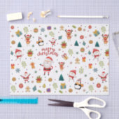 Merry Kerstpatroon Tissuepapier (Craft)
