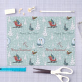 Merry-kerstpatroon Tissuepapier (Craft)