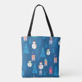 Merry Kerstpatroon Tote Bag (Achterkant)
