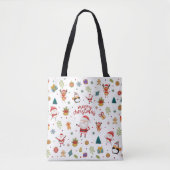 Merry Kerstpatroon Tote Bag (Voorkant)