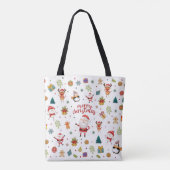 Merry Kerstpatroon Tote Bag (Achterkant)