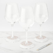 Merry Kerstpatroon Wijnglaslabel (Set)