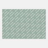 Merry Kerstpattern Rainbow Blush Pastel Inpakpapier Vel (Voorkant)