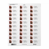 Merry kerstpine Cone Return Address Labels (Full Sheet)