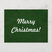 Merry-kerstpine-structuur dicht feestdagenkaart (Voorkant)