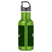 Merry-kerstpine-structuur dicht waterfles  (Achterkant)