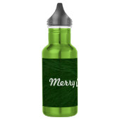 Merry-kerstpine-structuur dicht waterfles  (Links)