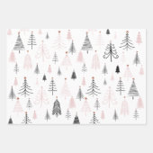 Merry kerstpine Trees Inpakpapier Vel (Voorkant 3)