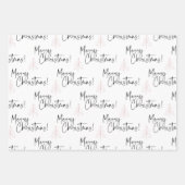Merry kerstpine Trees Inpakpapier Vel (Voorkant)