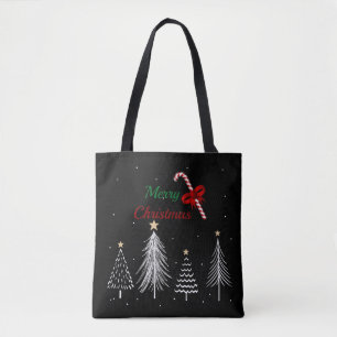 Merry kerstpine Trees Tote Bag