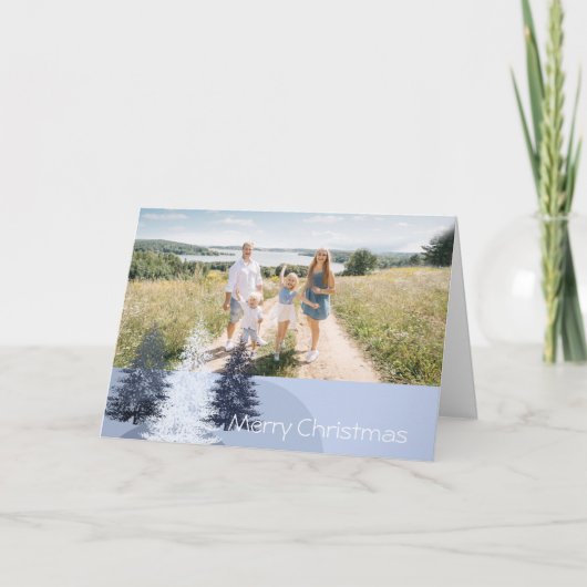 Merry Kerstpines Feestdagen Kaart (Voorkant)