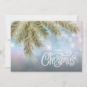 Merry Kerstpines Flat Feestdagenkaart (Voorkant)