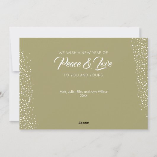 Merry Kerstpines Flat Feestdagenkaart (Achterkant)