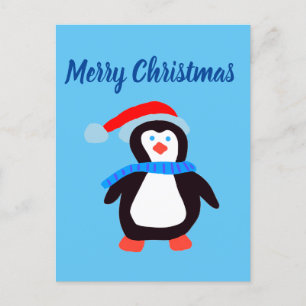 Merry Kerstpinguin Briefkaart