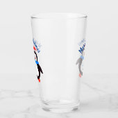 Merry Kerstpinguin Glas (Links)