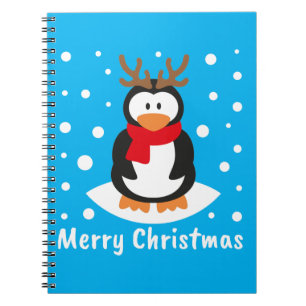 Merry Kerstpinguin Notitieboek