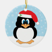 Merry Kerstpinguin Ornament (Voorkant)