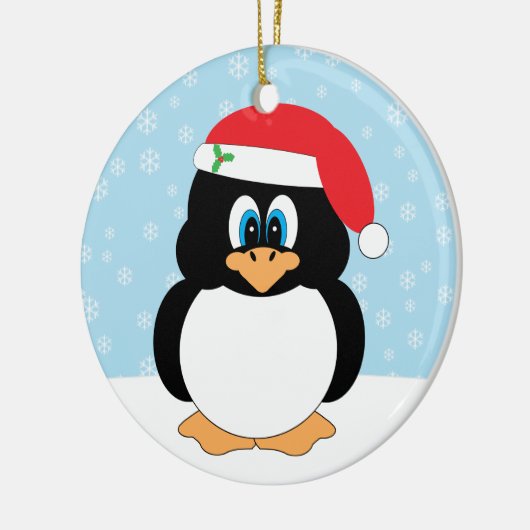 Merry Kerstpinguin Ornament (Links)