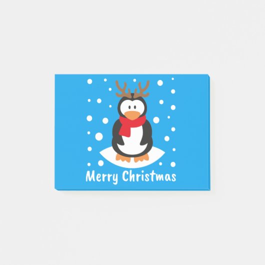 Merry Kerstpinguin Post-it® Notes (Voorkant)