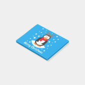 Merry Kerstpinguin Post-it® Notes (Schuin)