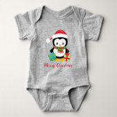 Merry Kerstpinguin Romper (Voorkant)