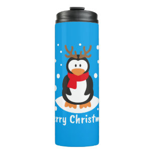 Merry Kerstpinguin Thermosbeker