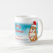 Merry Kerstpommeranian Pet Hondenliefhebber Santa Koffiemok (Voorkant rechts)