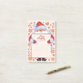 Merry kerstpost-it notities post-it® notes (Op bureau)
