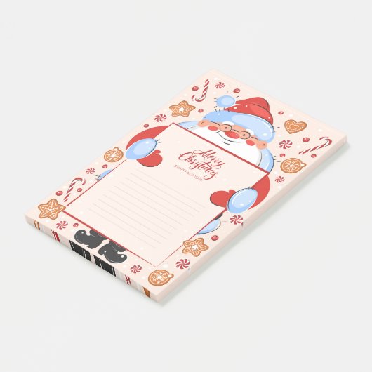 Merry kerstpost-it notities post-it® notes (Schuin)