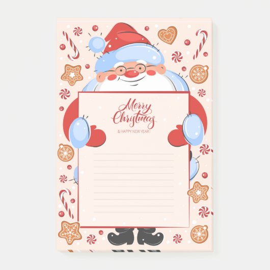 Merry kerstpost-it notities post-it® notes (Voorkant)